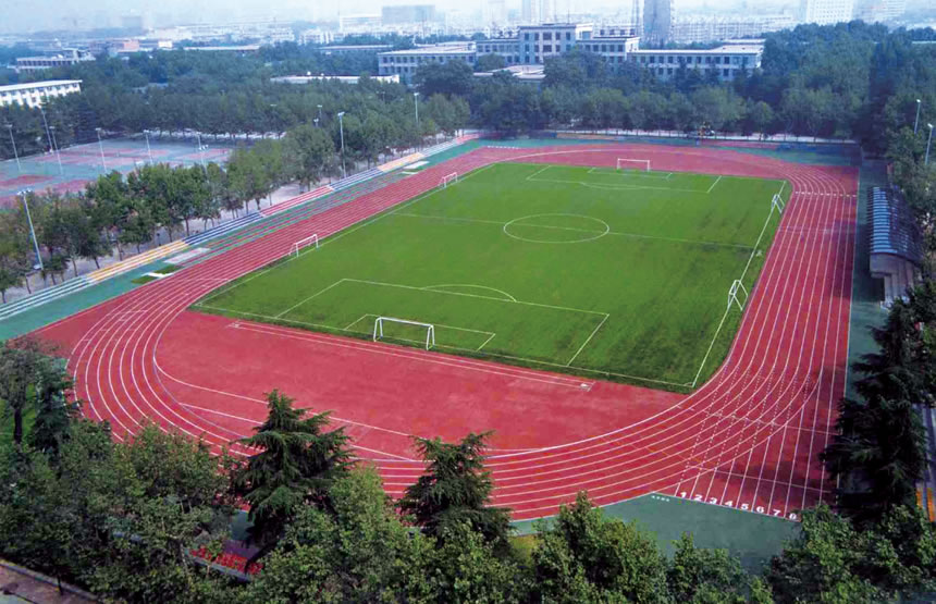 西安电子科技大学体育场跑道工程